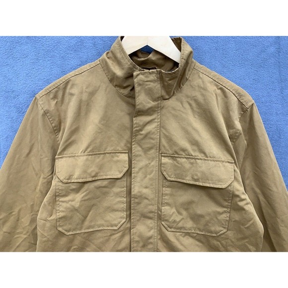 George Men's Twill Jacket Small Workwear Dark Camel Tractor Chore Farm Factory - Picture 2 of 16